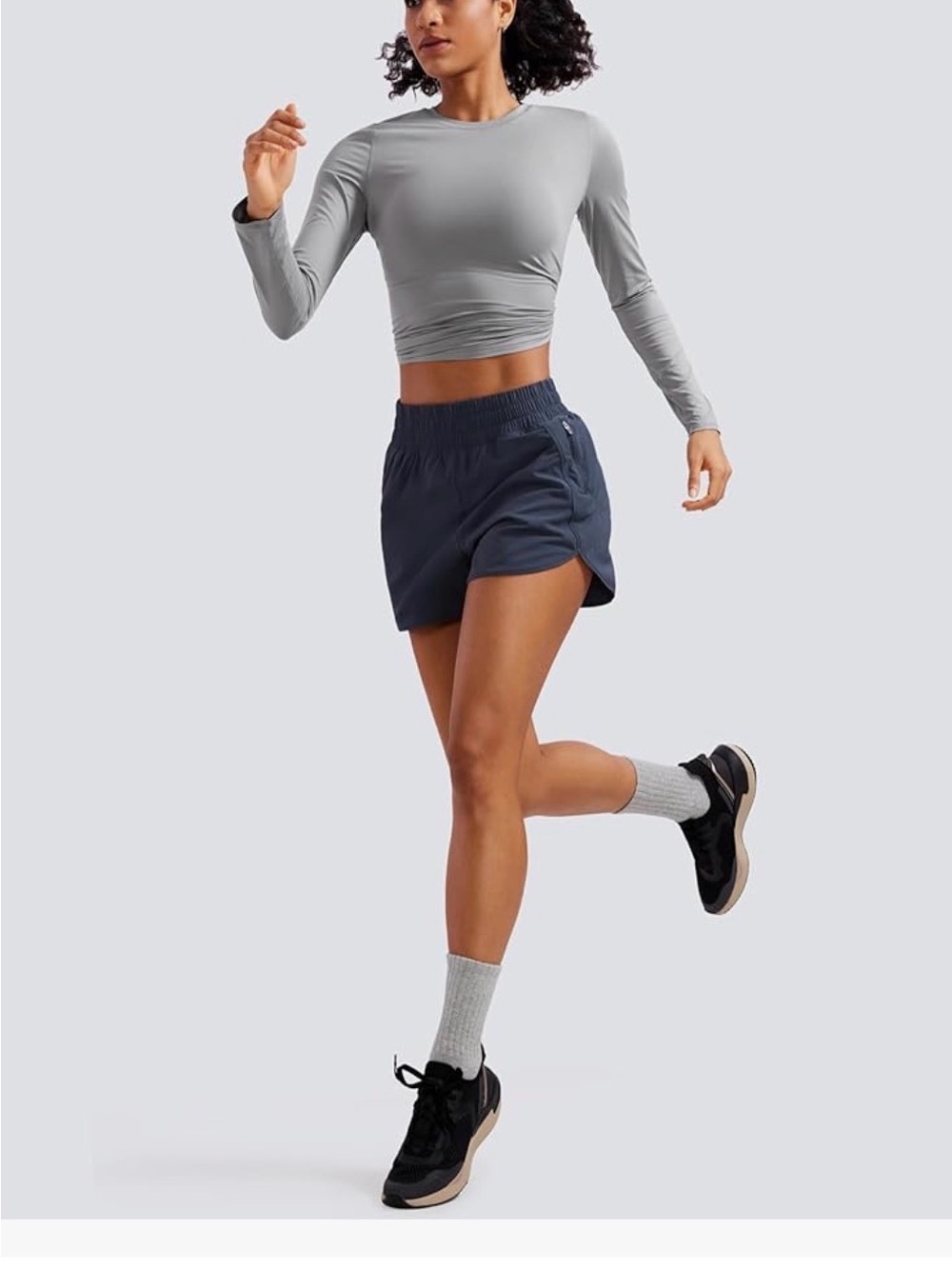 CRZ Yoga Gray Active Shorts